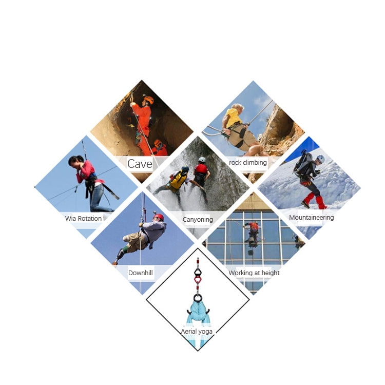 Frendorf | Anti-Knoten Rock Climbing Caster Festverbinder Abwärtsverzögerer (Rot Schwarz)