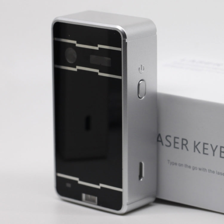 Frendorf | JHP-Best Tragbare Virtuelle Laser Tastatur Maus Drahtlos Bluetooth Laser Projektion Lautsprecher (Silber)