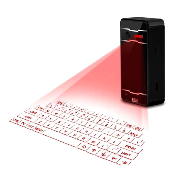 Frendorf | JHP-Best Tragbare Virtuelle Lasers Keyboard Maus Drahtlos Bluetooth Lasers Projektion Lautsprecher (Schwarz)