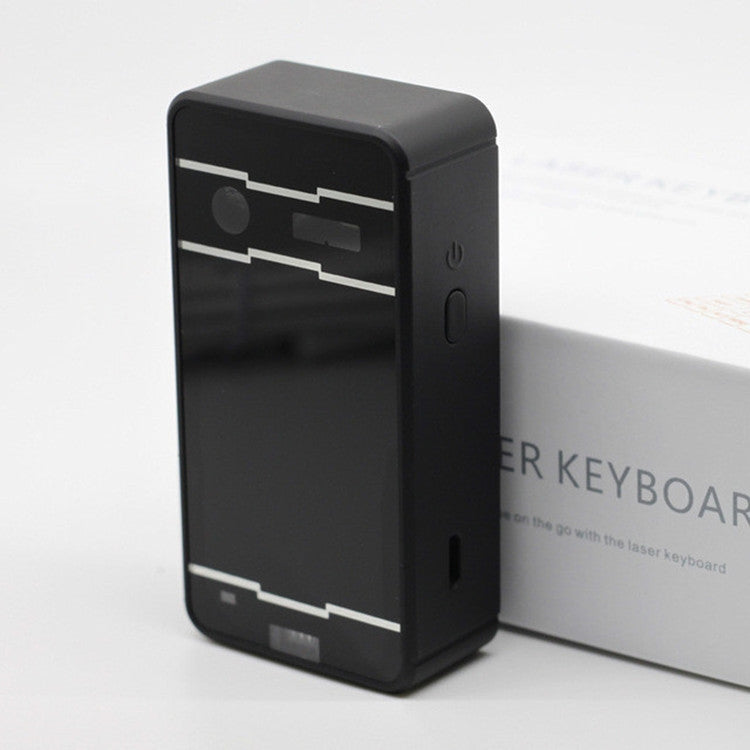 Frendorf | JHP-Best Tragbare Virtuelle Lasers Keyboard Maus Drahtlos Bluetooth Lasers Projektion Lautsprecher (Schwarz)