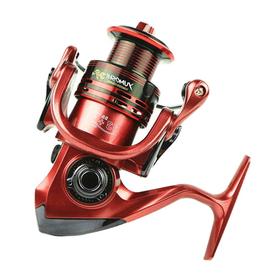 Frendorf | YUMOSHI XF4000 Vollmetall Schwenkarm Metallkopf Angelrolle (Rot)