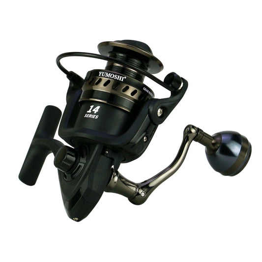 Frendorf | YUMOSHI LS4000 Metallkopf Angelrolle Meeresrute Spinnrolle (Metallschwenkarm + Metallgriffpille)