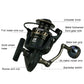 Frendorf | YUMOSHI LS6000 Metallkopf Angelrolle Meer Rute Spinnrolle (Metallschwenkarm + Metallgriffpille)