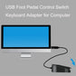 Frendorf | FS2017 Pcsensor USB-Fußpedal Steuerungs-Schalter Tastaturadapter für Computer (Sound)