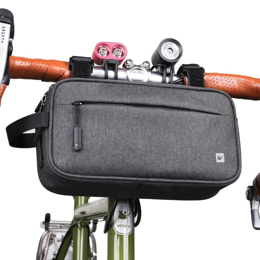 Frendorf | Rhinowalk X21921 2.5L Fahrrad Fronthängertasche (Voll Grau)