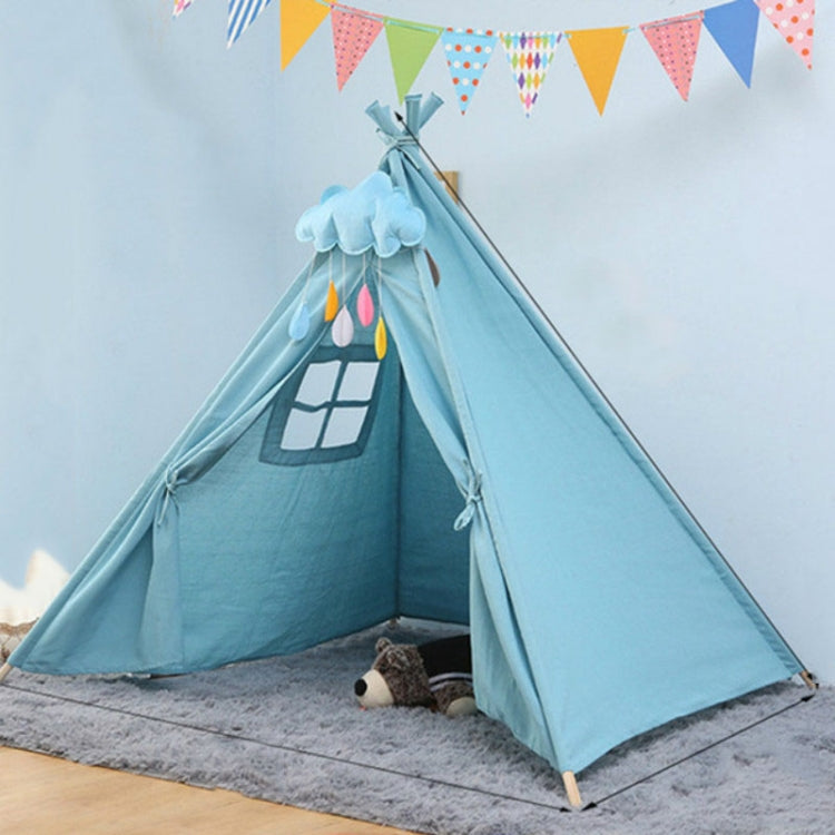 Frendorf | Kinderzimmer Prinzessinnenzelt Indoor Spielhaus Faltzelt Spielzeug, Größe:1.35m(Blauton)