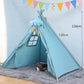 Frendorf | Kinderzimmer Prinzessinnenzelt Indoor Spielhaus Faltzelt Spielzeug, Größe:1.35m(Blauton)