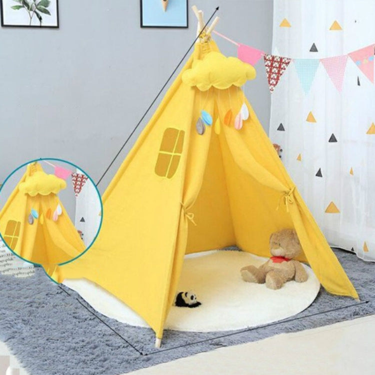 Frendorf | Kinderzimmer Prinzessinnenzelt Indoor Spielhaus Faltzelt Spielzeug, Größe:1.35m(Gelb)