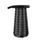 Frendorf | Outdoor Tragbarer Klappbarer Teleskopischer Kunststoffhocker Camping Angeln Gartenhocker (Schwarz)