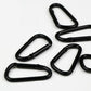 Frendorf | 10 PCS D-förmige Aluminium Karabiner Outdoor Hängeverschluss Wasserflaschenverschluss (Schwarz)
