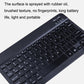 Frendorf | 10 Zoll RGB Bunt Hintergrundbeleuchtung Bluetooth Tastatur und Maus Set für Mobiltelefon / Tablet (Weiß)