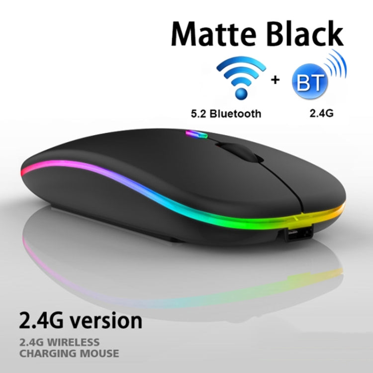 Frendorf | 10 Zoll RGB Bunt Hintergrundbeleuchtung Bluetooth Tastatur und Maus Set für Mobiltelefon / Tablet (Weiß)