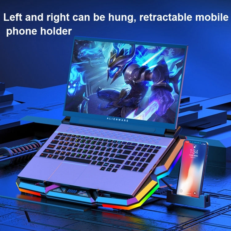 Frendorf | CoolCold 5V Geschwindigkeitsregelung Version Gaming Laptop Kühler Notebook Ständer, Spez: Rotes Grundmodell
