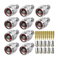Frendorf | 10 Stück NJ-7 Für LMR400 N Typ Stecker Verbindung Geringer Verlust RF Koaxialstecker