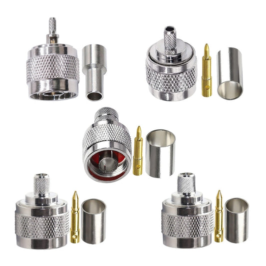 Frendorf | 10 Stück NJ-7 Für LMR400 N Typ Stecker Verbindung Geringer Verlust RF Koaxialstecker