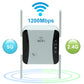 Frendorf | KP1200 1200Mbps Dual Band 5G WIFI Verstärker Wireless Signal Repeater, Spezifikation: AU Stecker (Weiß)