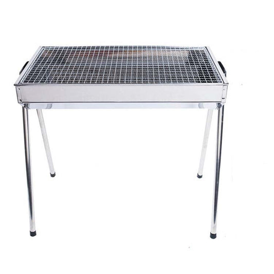 Frendorf | HZ-003 BBQ Grill Außen Tragbarer Edelstahl Herd Haushalts Holzkohle Grill Gestell, Grill/Pfanne Spezifikationen: M