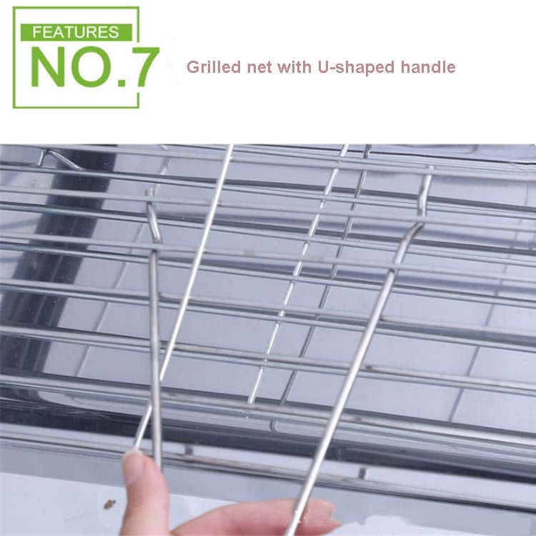 Frendorf | HZ-003 BBQ Grill Outdoor Tragbarer Edelstahl Herd Haushalts-Holzkohle Grill Rack, Grill/Pfanne Spezifikationen: L