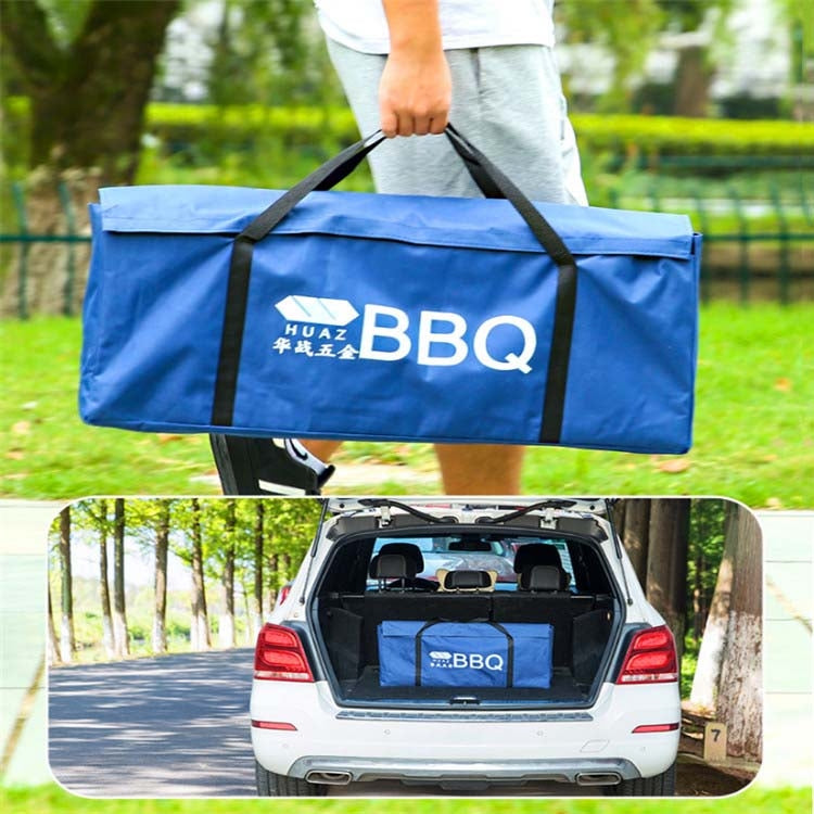 Frendorf | HZ-003 BBQ Grill Outdoor Tragbarer Edelstahl Herd Haushalts-Holzkohle Grill Rack, Grill/Pfanne Spezifikationen: L