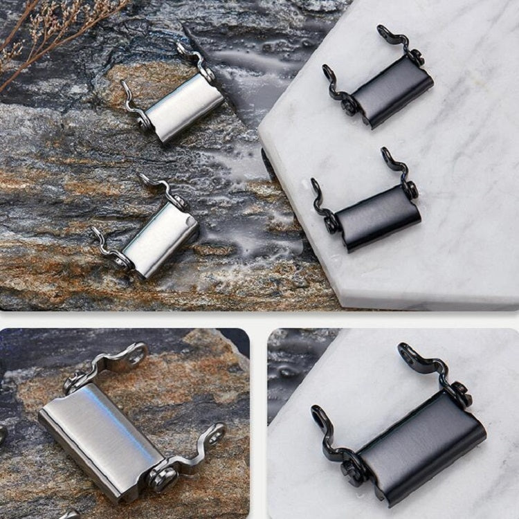 Frendorf | Multifunktionales Edelstahl Outdoor Überleben Werkzeug Armband für Männer (Breit Silber)
