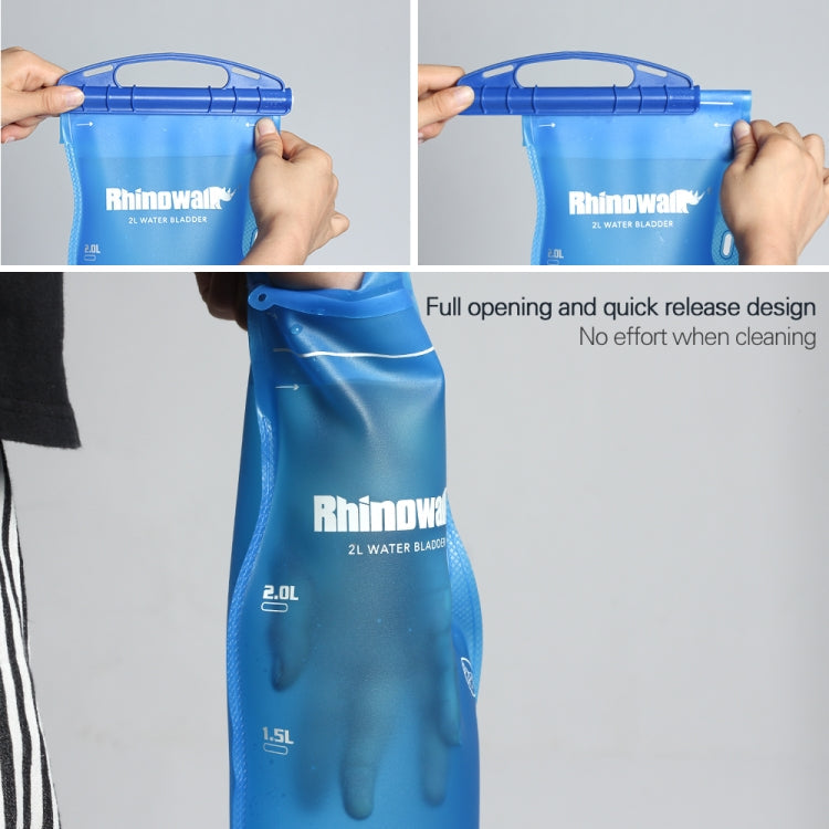 Frendorf | Rhinowalk Radfahren Wasserbeutel 2L/3L Vollöffnung Outdoor Trinkwasserbeutel Trinkausrüstung, Farbe: RK18101 blau 2L