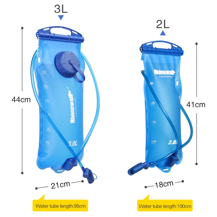 Frendorf | Rhinowalk Radfahren Wasserbeutel 2L/3L Vollöffnung Outdoor Trinkwasserbeutel Trinkausrüstung, Farbe: RK18101 blau 2L
