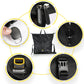 Frendorf | Rhinowalk Multifunktionale Ein-Schulter-Crossbody-Radfahrer-Tasche große Kapazität Messenger-Tasche Fahrrad-Heckregal-Tasche (X2001 Schwarz)