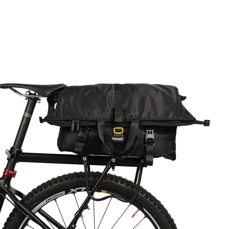 Frendorf | Rhinowalk Multifunktionale Ein-Schulter-Crossbody-Radfahrer-Tasche große Kapazität Messenger-Tasche Fahrrad-Heckregal-Tasche (X2001 Schwarz)
