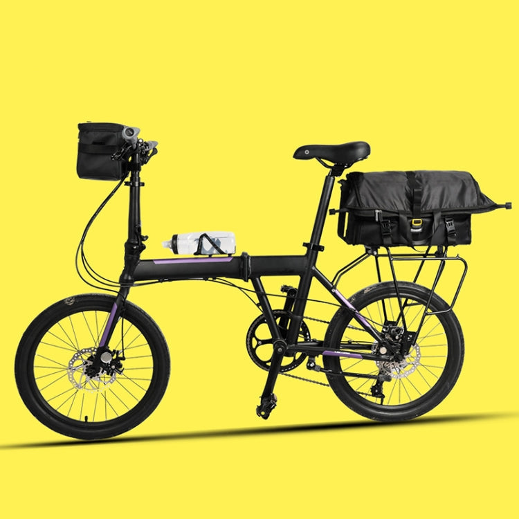 Frendorf | Rhinowalk Multifunktionale Ein-Schulter-Crossbody-Radfahrer-Tasche große Kapazität Messenger-Tasche Fahrrad-Heckregal-Tasche (X2001 Schwarz)