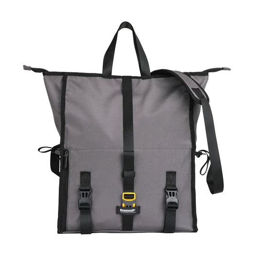 Frendorf | Rhinowalk Reiter Messenger Bag Schulter Diagonal Tasche Fahrrad Gepäckträger Satteltasche (X2002 Vollgrau)