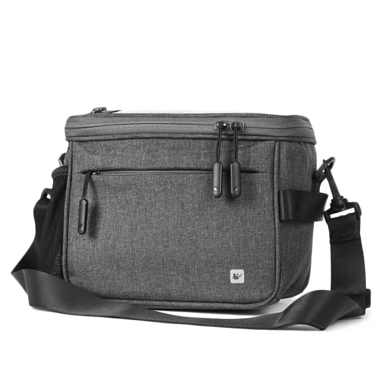 Frendorf | Rhinowalk Fahrrad Vorderlenkertasche Kameratasche Wasserdicht 7,5 Zoll Große Touchscreen Navigation Handy Tasche Fahrrad Tasche (Dunkelgrau)