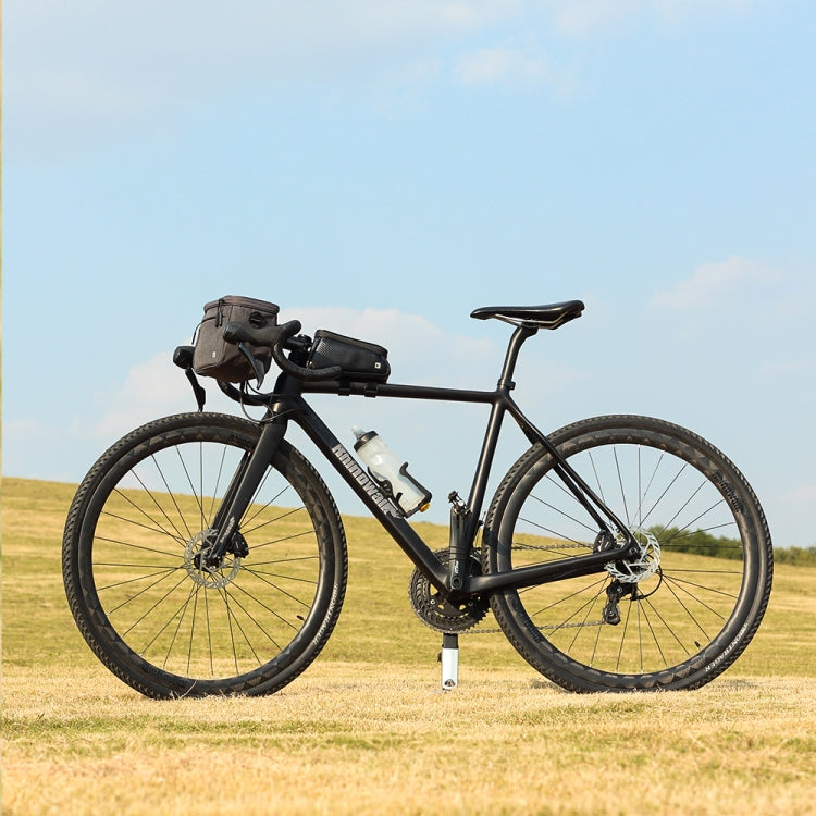 Frendorf | Rhinowalk Fahrrad Vorderlenkertasche Kameratasche Wasserdicht 7,5 Zoll Große Touchscreen Navigation Handy Tasche Fahrrad Tasche (Dunkelgrau)