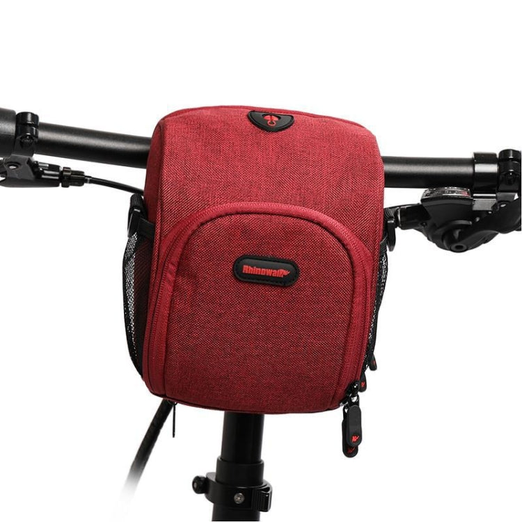 Frendorf | Rhinowalk TF910 Fahrrad Frontlenkertasche Multifunktionale wasserdichte Handy Tasche Fahrradtasche (Rot)