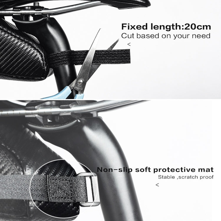 Frendorf | Rhinowalk Fahrradsattel Tasche Wasserdicht Leicht MTB Werkzeugtasche Fahrrad Zubehör (Matt Schwarz)