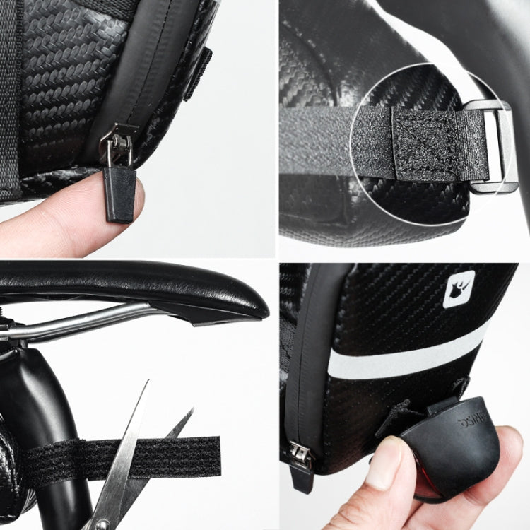 Frendorf | Rhinowalk Fahrradsattel Tasche Wasserdicht Leicht MTB Werkzeugtasche Fahrrad Zubehör (Matt Schwarz)