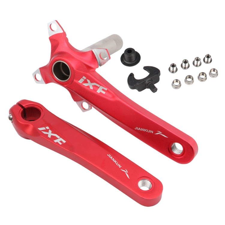 Frendorf | JIANKUN IXF Mountainbike Hohlkurbel modifiziert, Stil: Linke und rechte Kurbel (Rot)