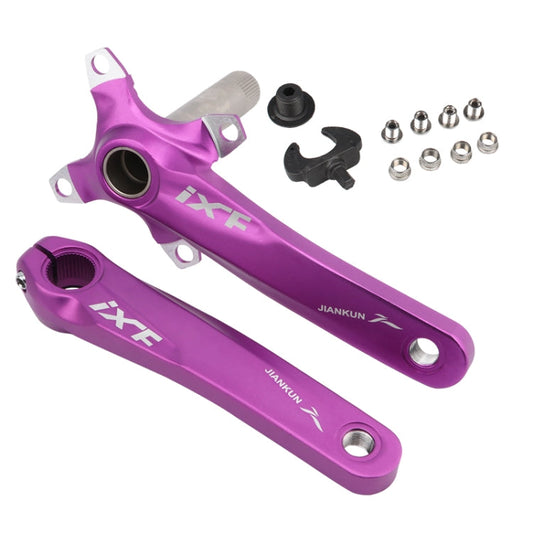 Frendorf | JIANKUN IXF Mountain Bike Hohlkurbel Modifiziert, Stil:Linke und Rechte Kurbel(Lila)