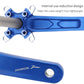 Frendorf | JIANKUN IXF Mountainbike Hohlkurbel modifiziert, Stil: Linke und Rechte Kurbel (Blau)