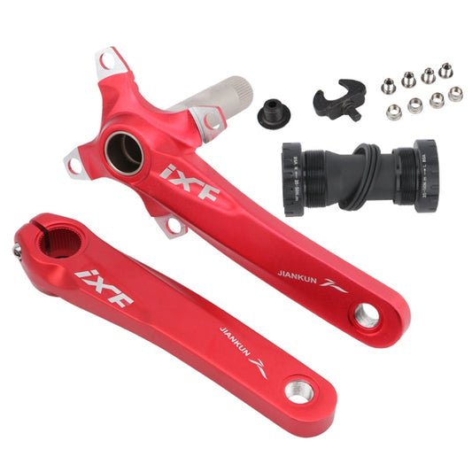 Frendorf | JIANKUN IXF Mountainbike Hohlkern modifiziert, Stil: Linke und rechte Kurbel+Innenlager (Rot)