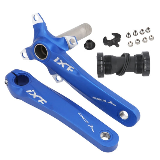 Frendorf | JIANKUN IXF Mountainbike Hohlkurbel modifiziert, Stil: Linke und rechte Kurbel + Tretlager (Blau)