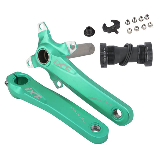 Frendorf | JIANKUN IXF Mountainbike Hohlwelle Modifiziert, Stil: Linke und Rechte Kurbel+Innenlager (Grün)