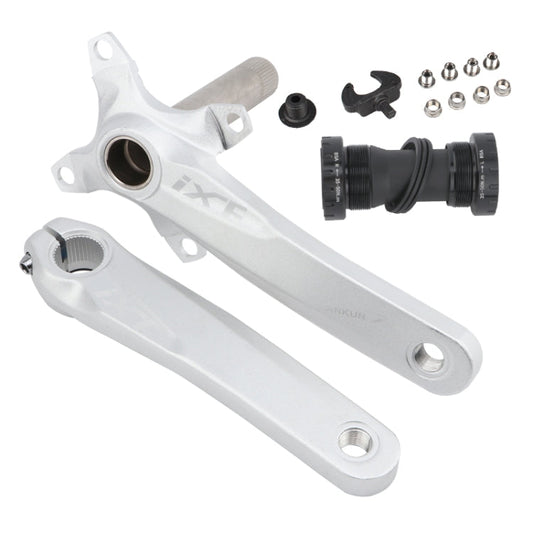 Frendorf | JIANKUN IXF Mountainbike Hohlkurbel Modifiziert, Stil: Linke und rechte Kurbel + Tretlager (Silber)