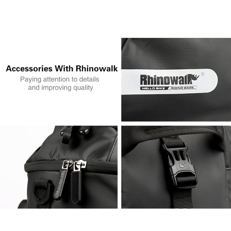 Frendorf | Rhinowalk Fahrrad Rückentrage Tasche Mountainbike Mittel- und Langstrecken-Fahren Wasserdichte Fahrradtasche (Voll Schwarz)