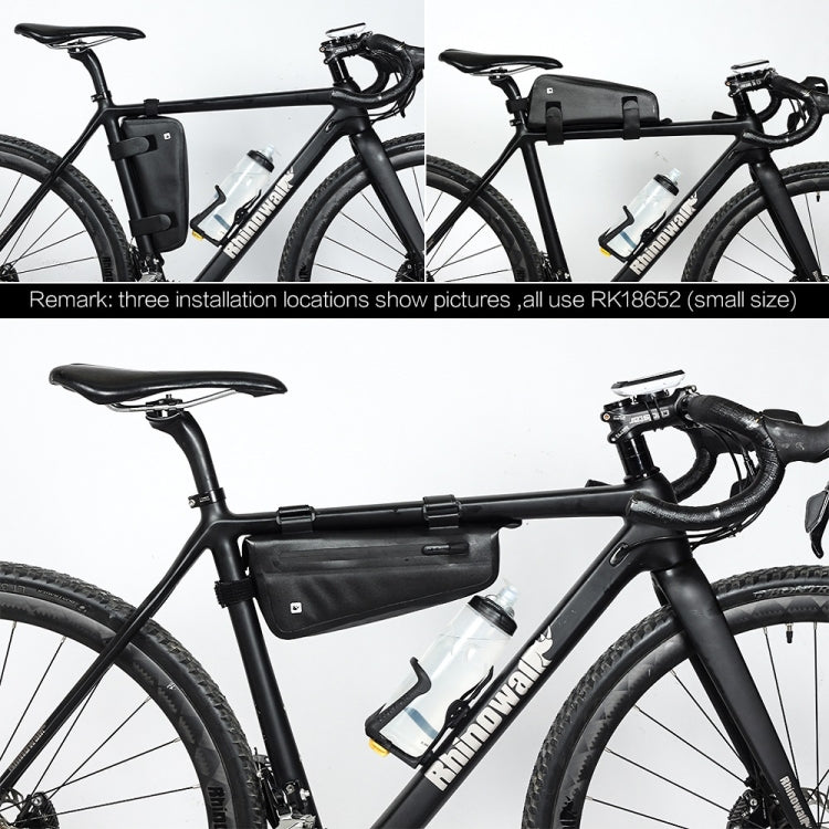 Frendorf | Rhinowalk Fahrrad Frontträger Dreiecktasche TPU wasserdicht Mountain Road Bike Langstrecken-Satteltasche (Klein 2,2L)