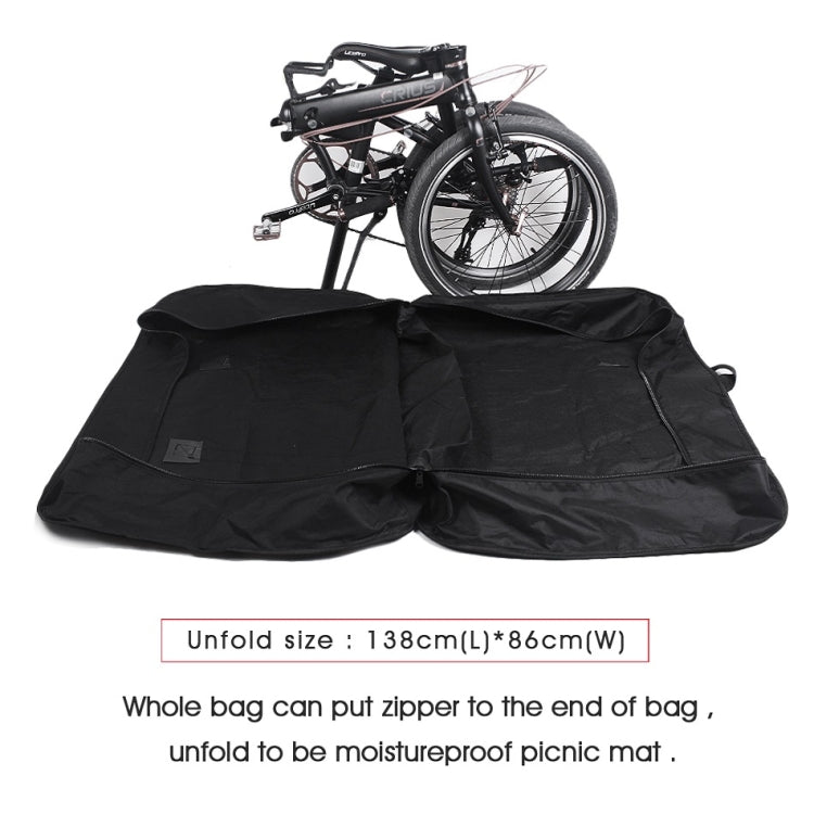 Frendorf | Rhinowalk Faltrad Tragetasche 20 Zoll E-Bike Tragetasche (Schwarz)