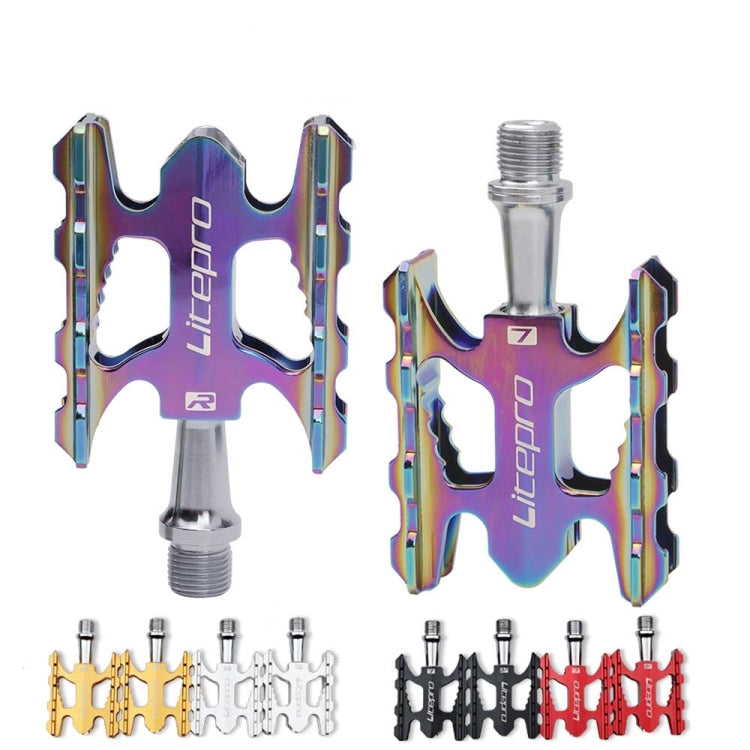 Frendorf | Litepro Ultralight Klappfahrradpedal K3 Fahrradpedal, Farbe: Galvanisierte Farbige