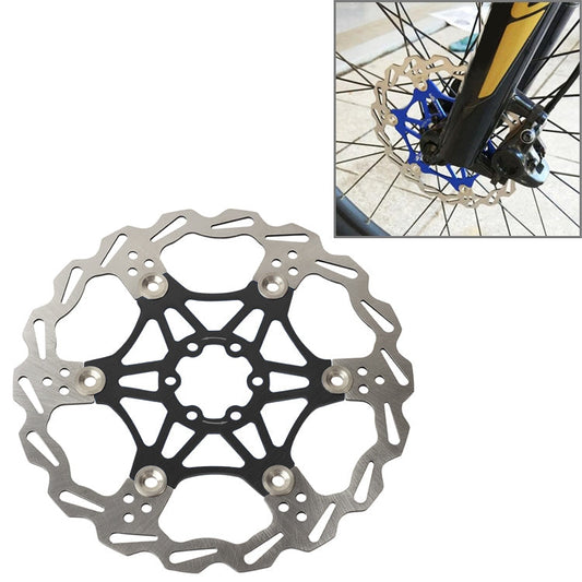 Frendorf | SNAIL FD-01 Mountainbike Schwimmende Scheibenbremsbeläge Sechsnagelscheibe, Größe:203mm, Farbe:Schwarz