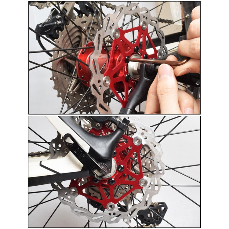 Frendorf | SNAIL FD-01 Mountainbike Schwimmende Scheibenbremsbeläge Sechsnagelscheibe, Größe:203mm, Farbe:Schwarz