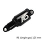 Frendorf | KindShock A5 Luftdruck-Hinterrad-Dämpfer Mountainbike Dämpfer Faltrad Hinterlage, Größe:125mm, Stil:RE Einzelfeder Gas