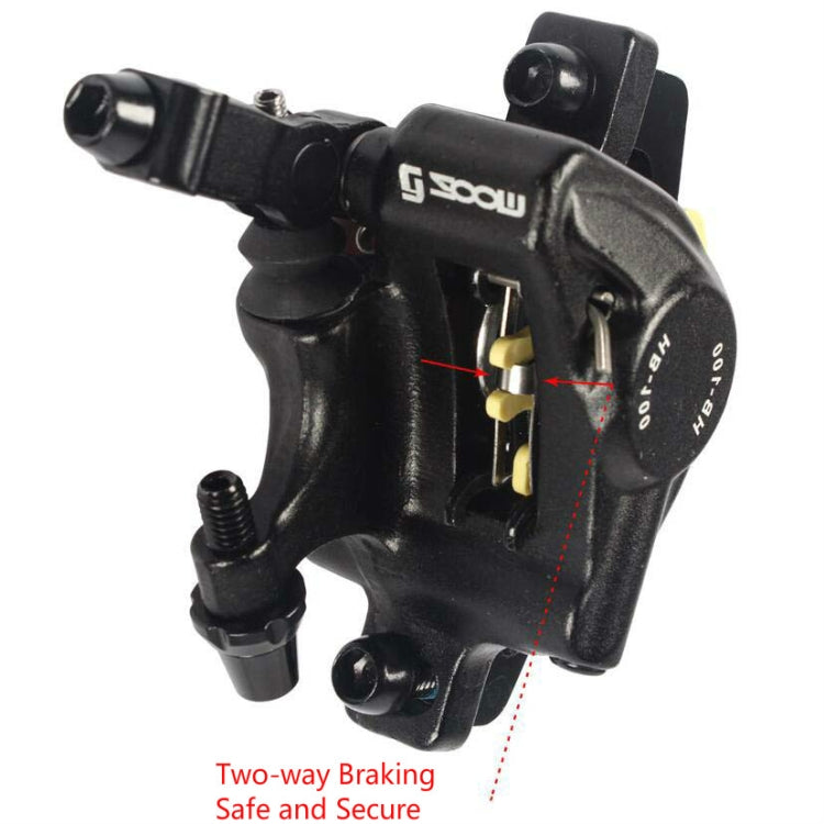 Frendorf | ZOOM HB100 Mountainbike Hydraulik Bremssattel Klappfahrrad Kabelzug Hydraulik Scheibenbremssattel, Stil:Vorne(Rot)